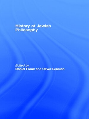 cover image of History of Jewish Philosophy
